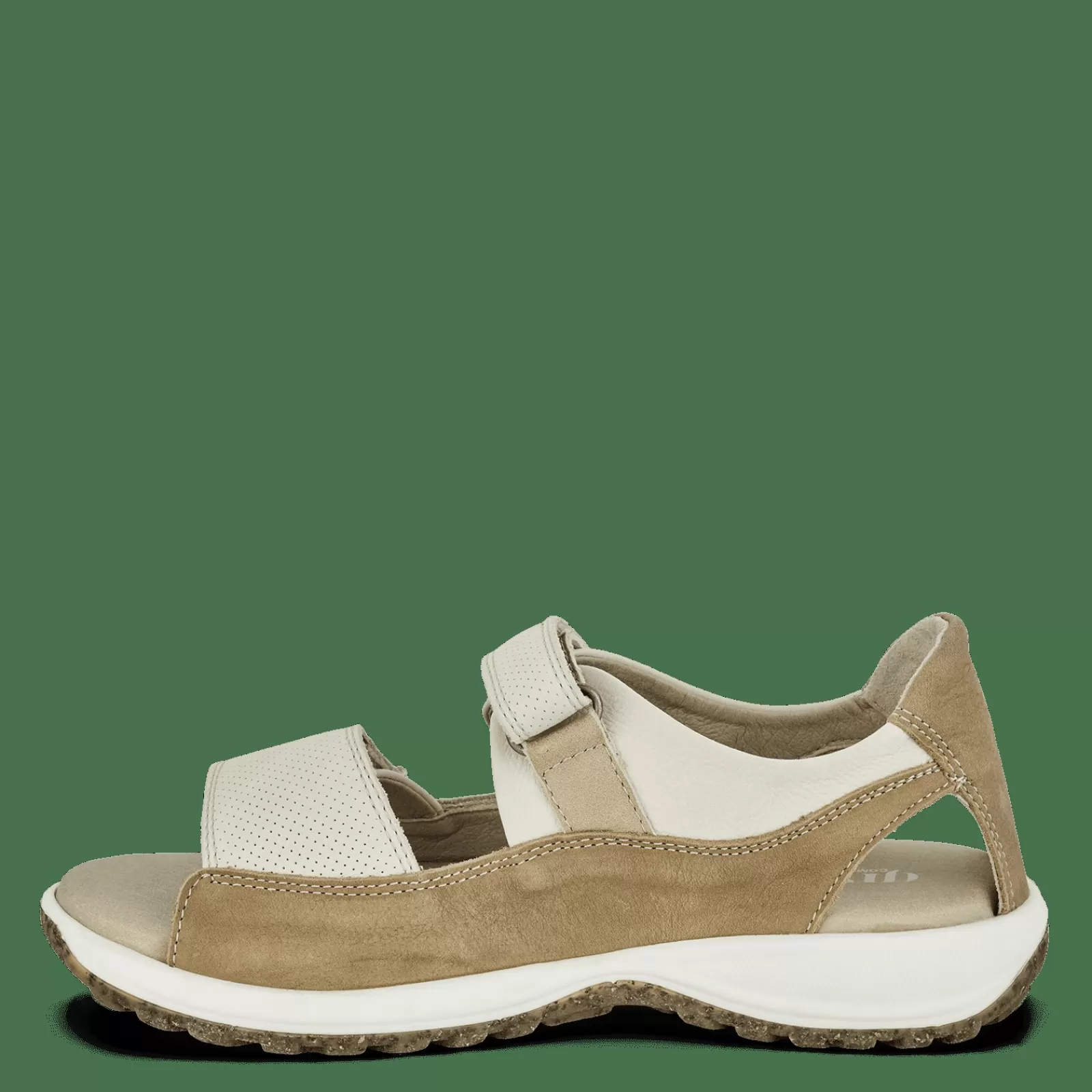 Sandaler Med Flad Sål>Green Comfort Camino Caja - Cream White
