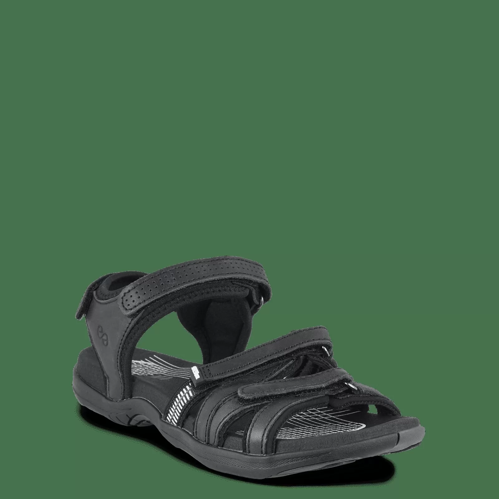 corsica_caia__sort_2-1.webp Sandaler Med Svangstøtte>Green Comfort Corsica Caia - Sort