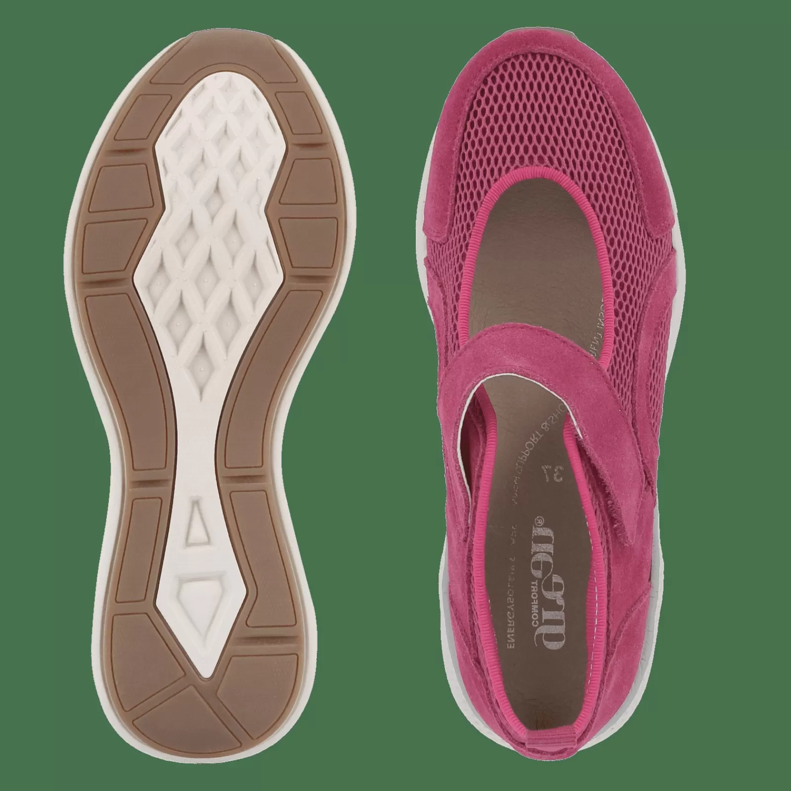 dolphin_darla__pink_3-1.webp Sko Med Velcro>Green Comfort Dolphin Darla - Pink