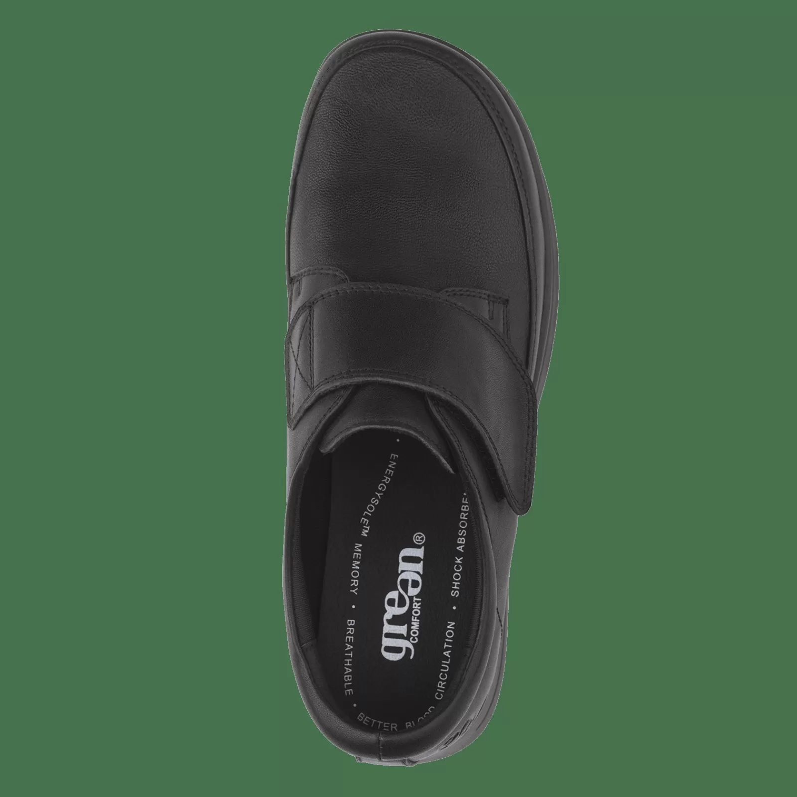 walkie_wiv__sort_3-1.webp Sko Med Velcro>Green Comfort Walkie Wiv - Sort