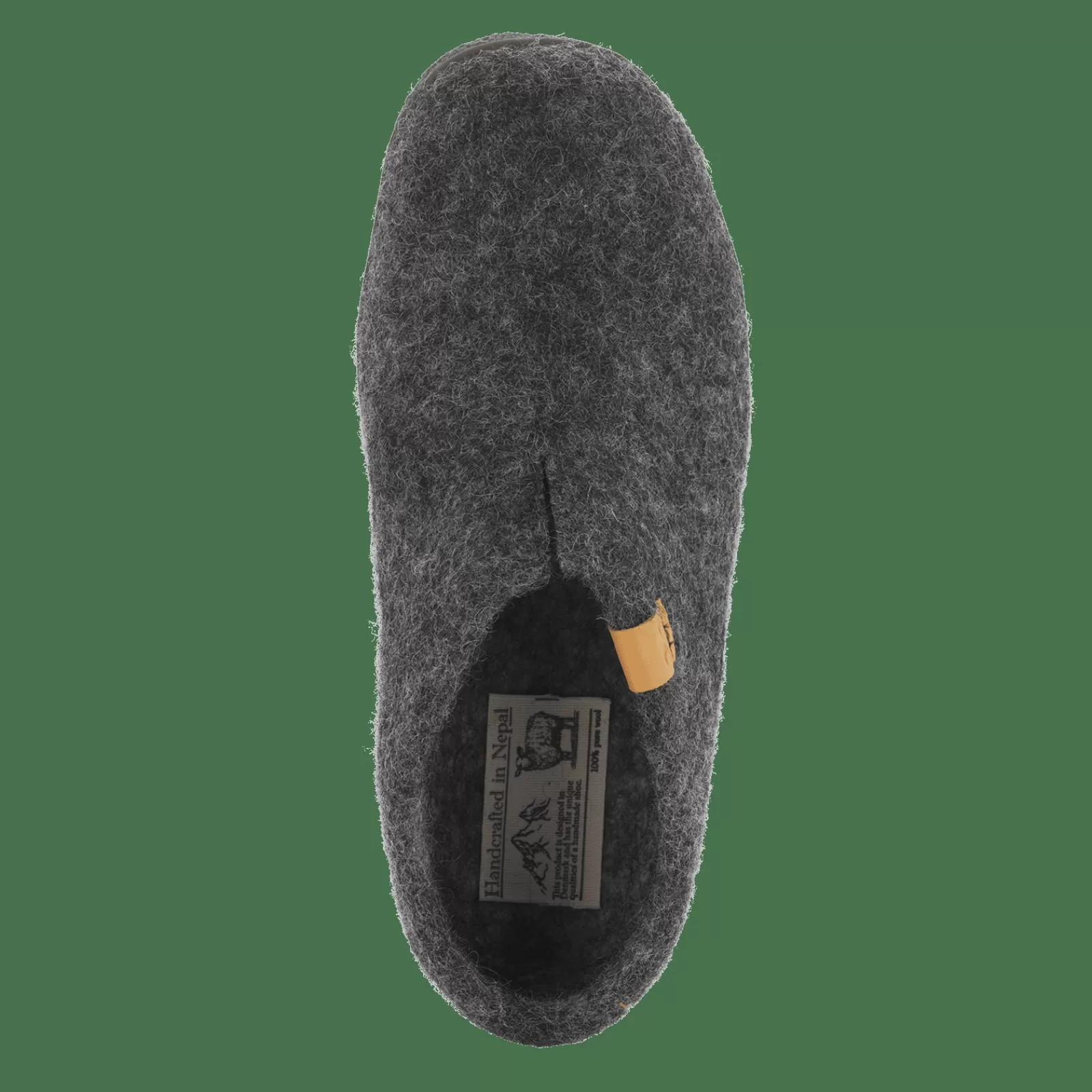 wool_pumori__antracit_grey_3-3.webp Hjemmesko Med Gummisål>Green Comfort Wool Pumori - Antracit Grey